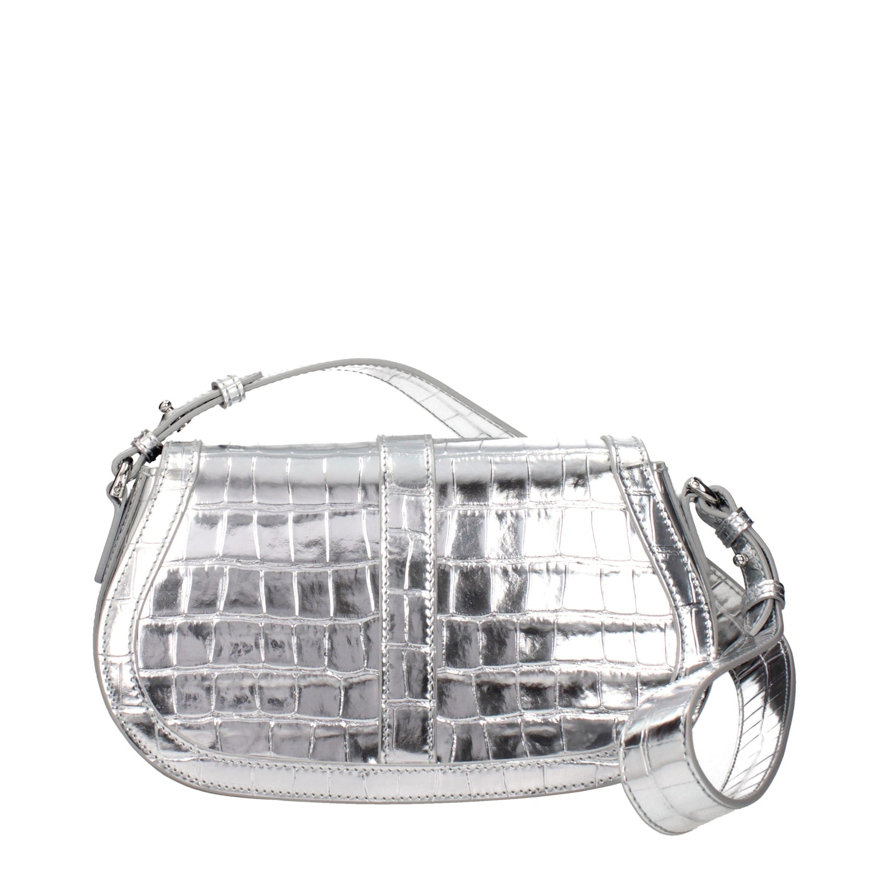 Versace Gray Leather Shoulder Bag | Regal Royce