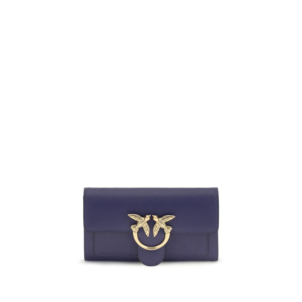 PINKO Blue Calf Leather Bos Taurus Wallet | Regal Royce