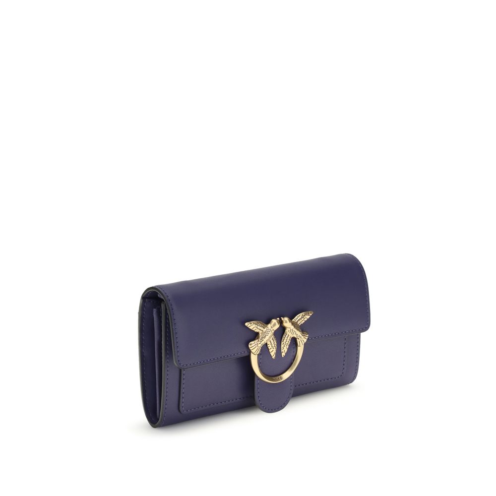 PINKO Blue Calf Leather Bos Taurus Wallet | Regal Royce