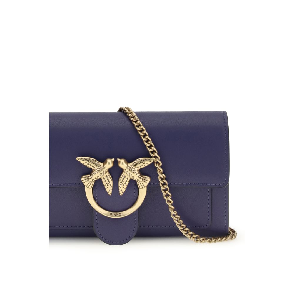 PINKO Blue Calf Leather Bos Taurus Wallet | Regal Royce