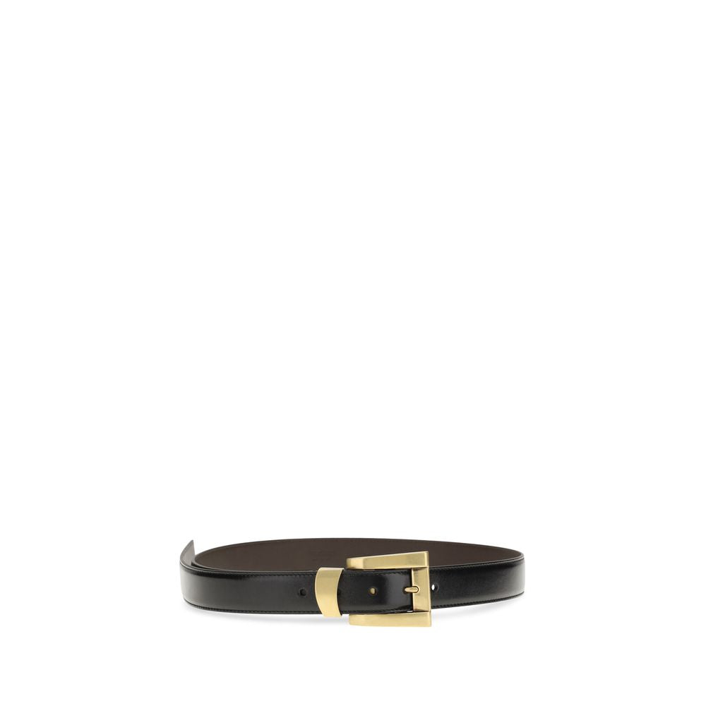 Versace Brown Calf Leather Bos Taurus Regular Belt | Regal Royce