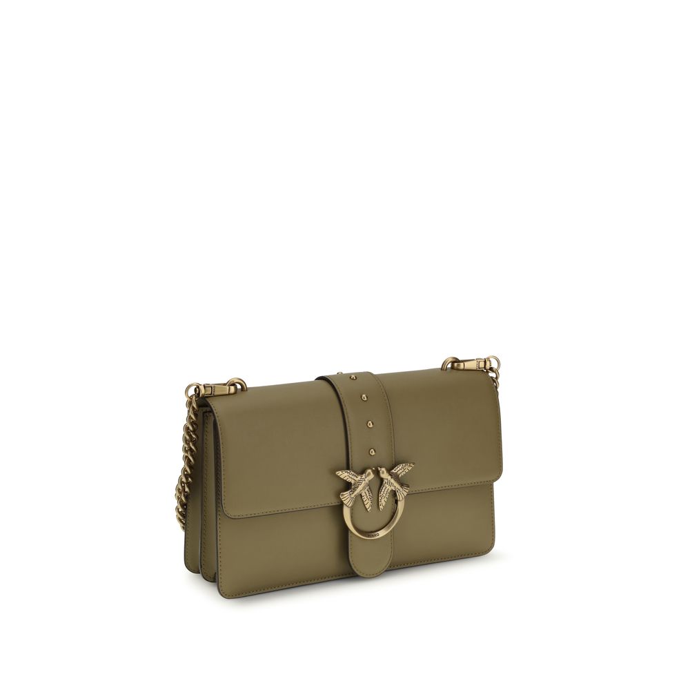 PINKO Bicolor Calf Leather Bos Taurus Shoulder Bag | Regal Royce
