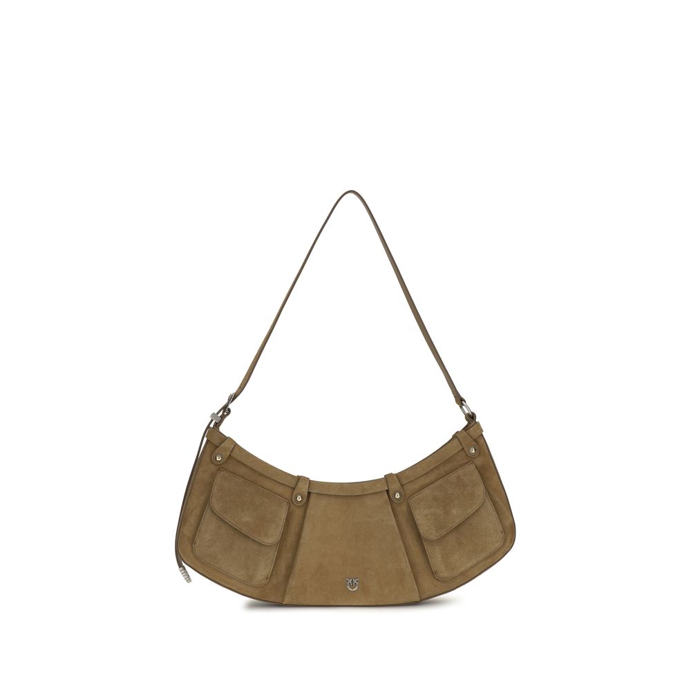 PINKO Beige Calf Leather Bos Taurus Shoulder Bag | Regal Royce