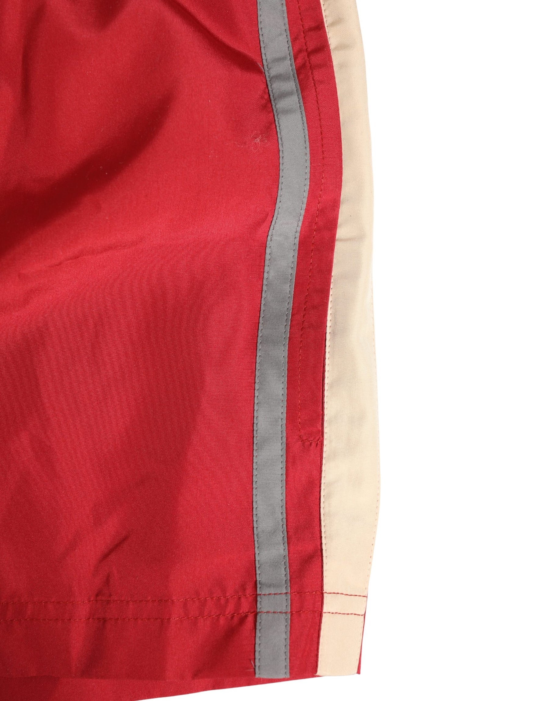 Dolce & Gabbana Red Polyester Men Drawstring Shorts Swimwear | Regal Royce