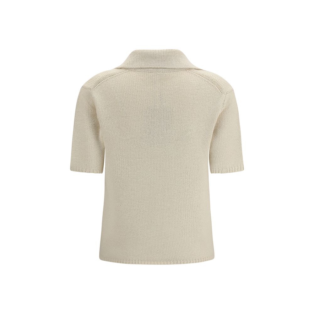 Gabriela Hearst Beige Cashmere Polo Shirt | Regal Royce