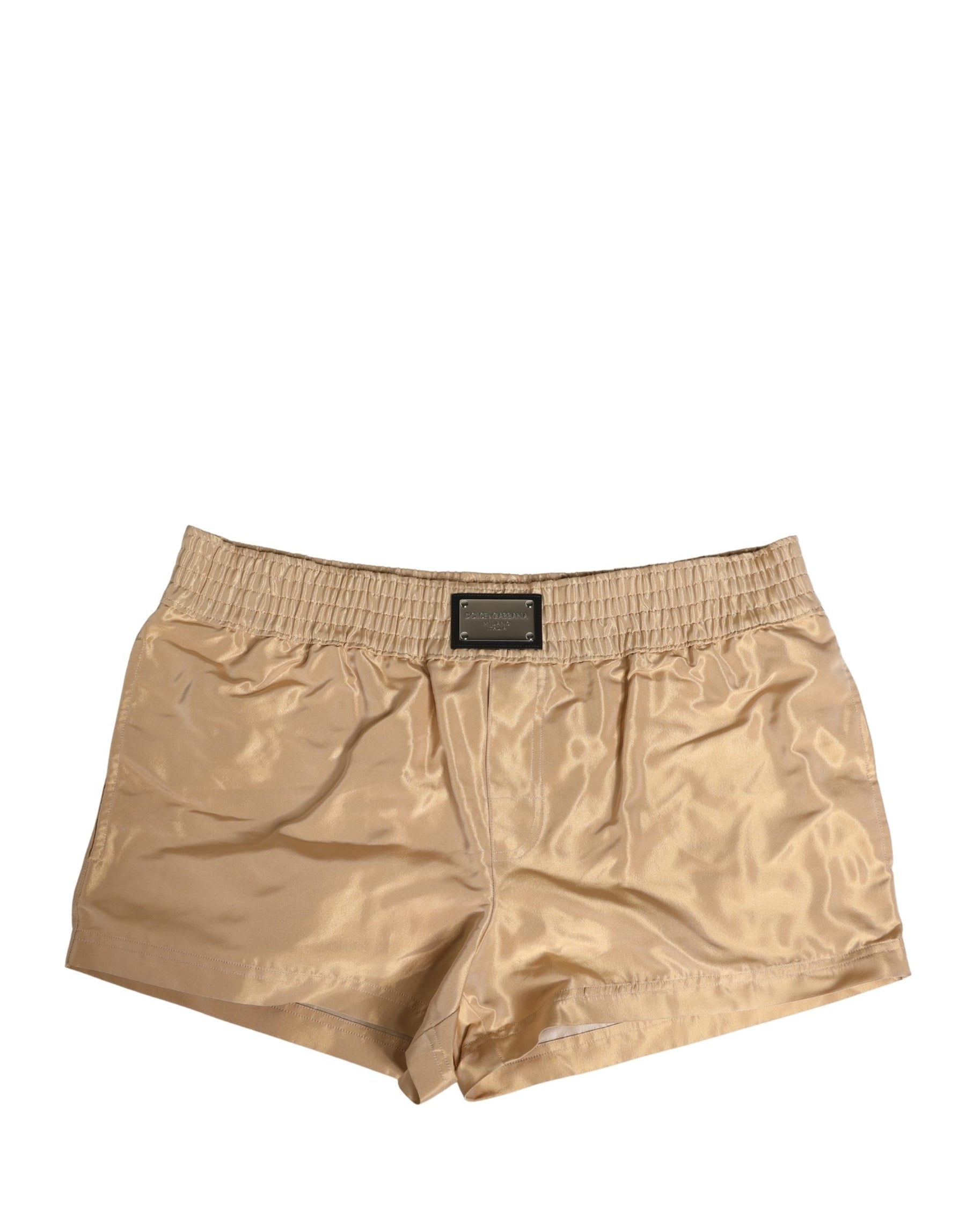 Dolce & Gabbana Beige Polyester Men Boxer Shorts Underwear | Regal Royce