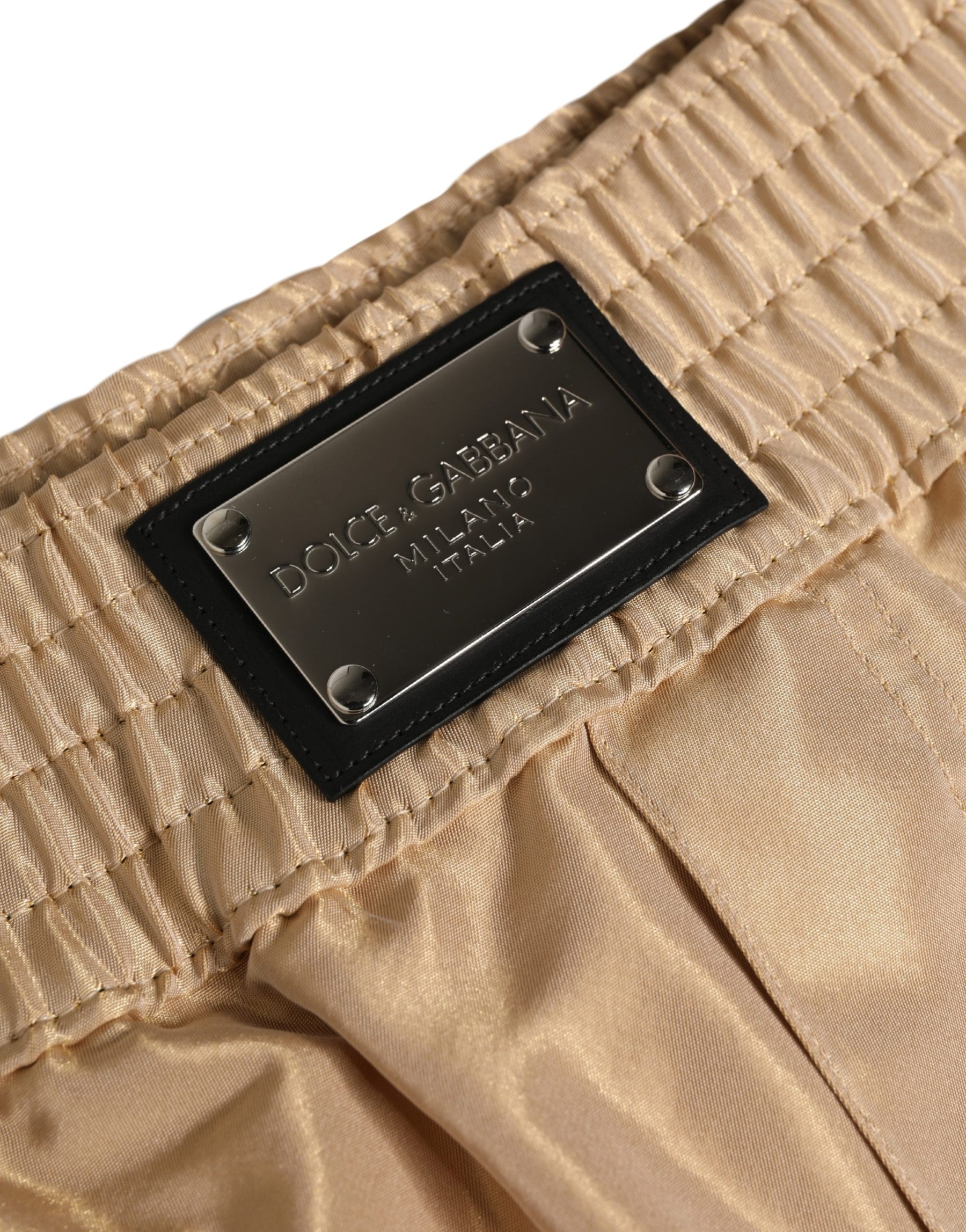 Dolce & Gabbana Beige Polyester Men Boxer Shorts Underwear | Regal Royce