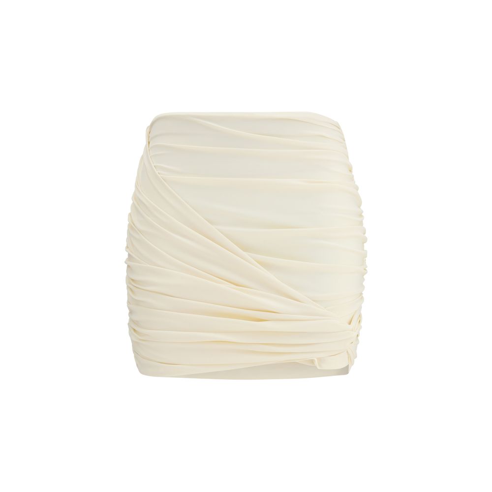 Magda Butrym Beige Fabric Mini Skirt | Regal Royce
