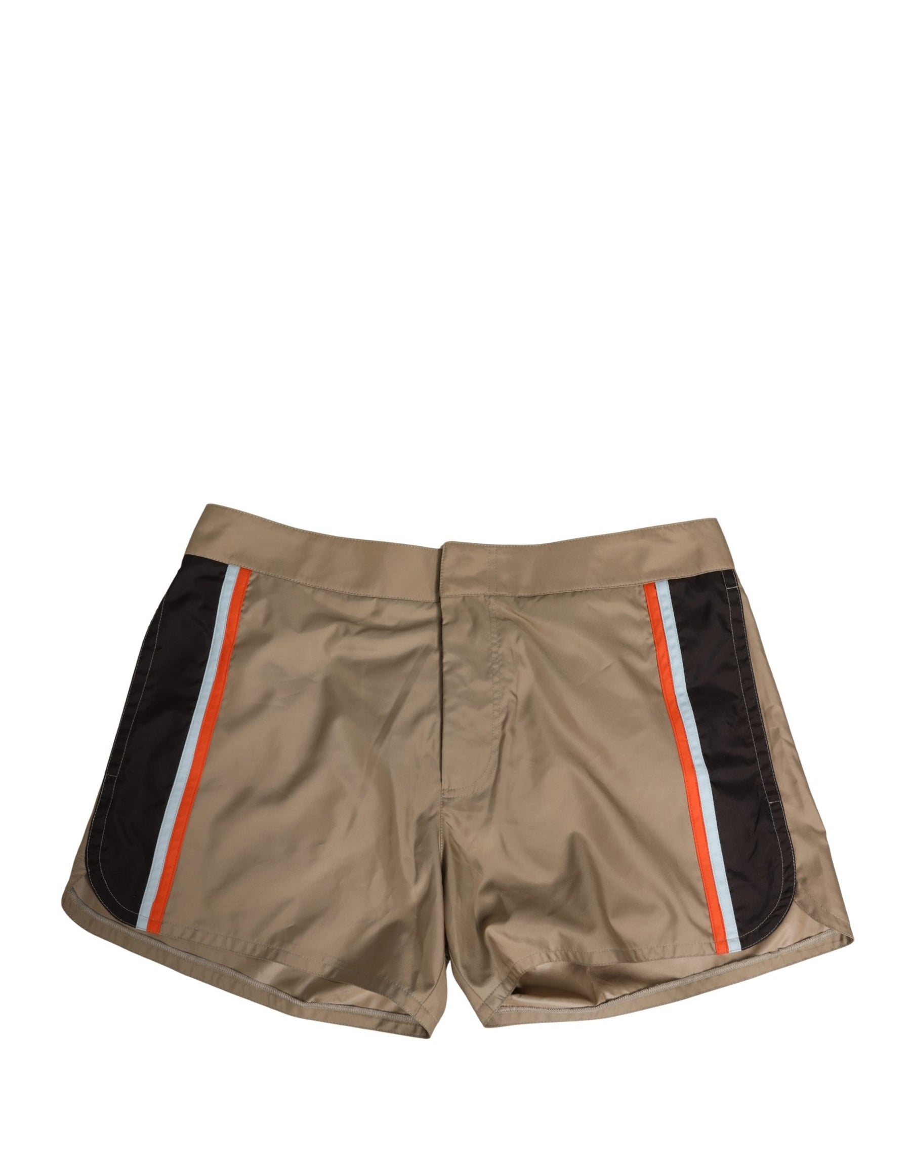 Dolce & Gabbana Brown Cotton Blend Mid Length Boxer Underwear | Regal Royce