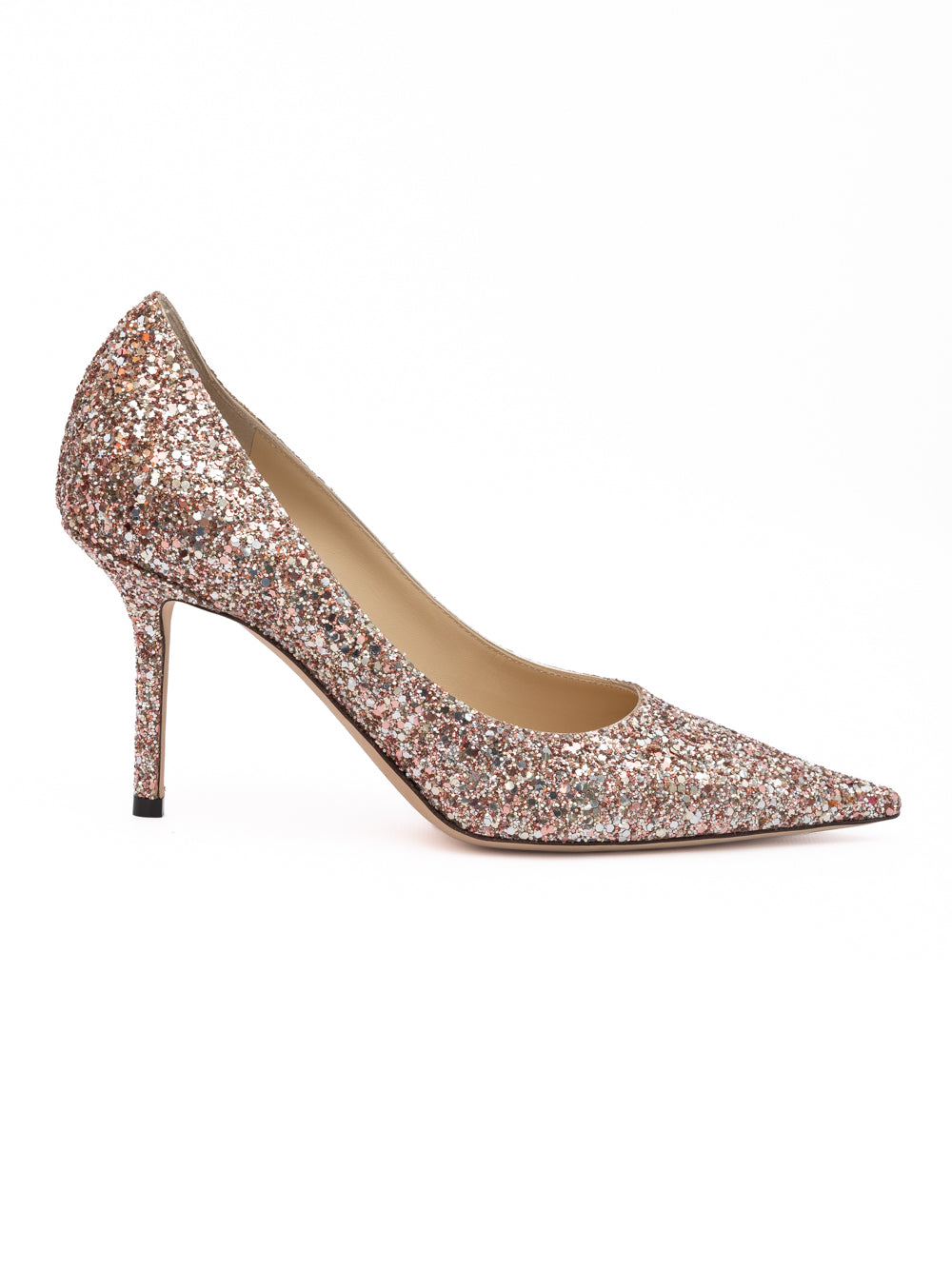 Jimmy Choo Rose Coarse Glitter Love 85 Pumps | Regal Royce