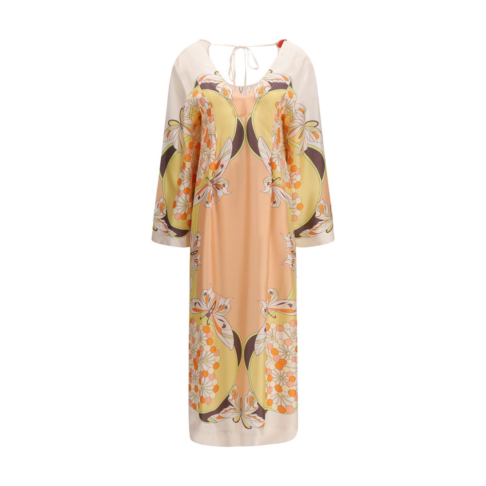 La Double J Multicolor Silk Casual Dress | Regal Royce