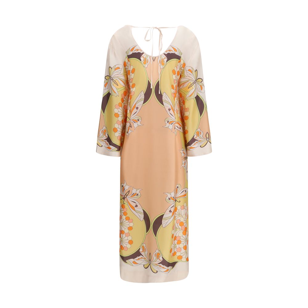 La Double J Multicolor Silk Casual Dress | Regal Royce