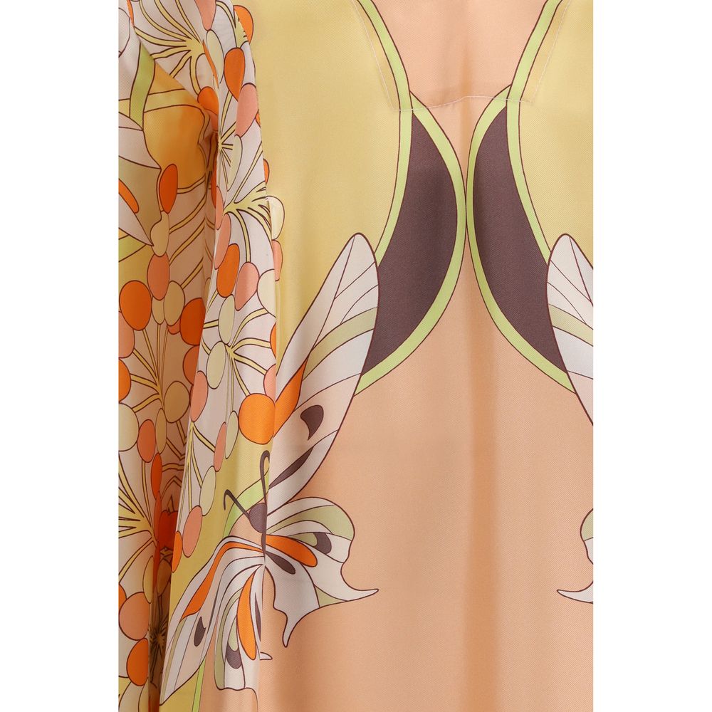 La Double J Multicolor Silk Casual Dress | Regal Royce