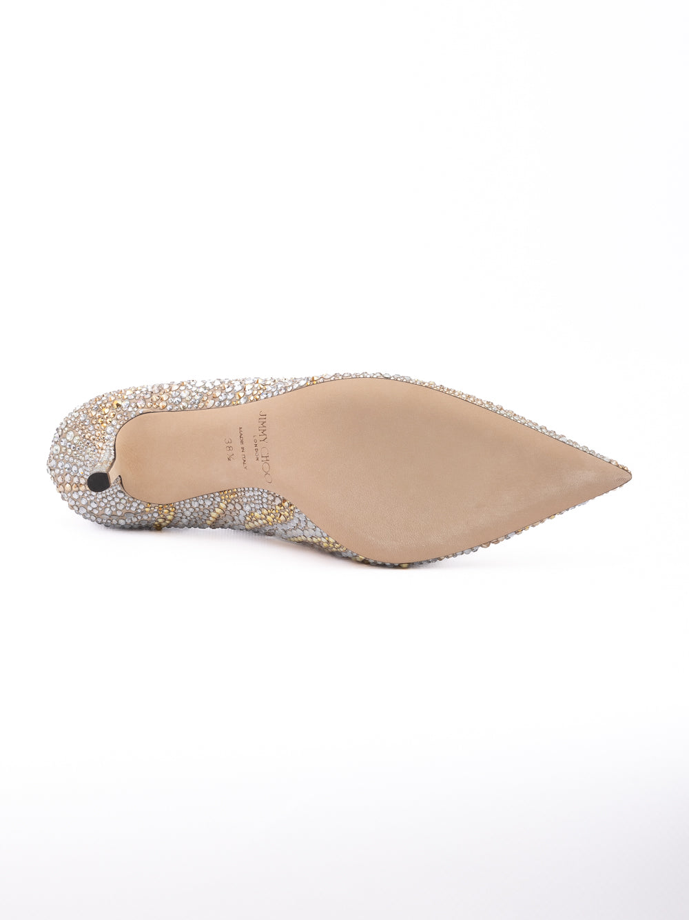 Jimmy Choo Gold Mix Crystal Love 85 Pumps | Regal Royce