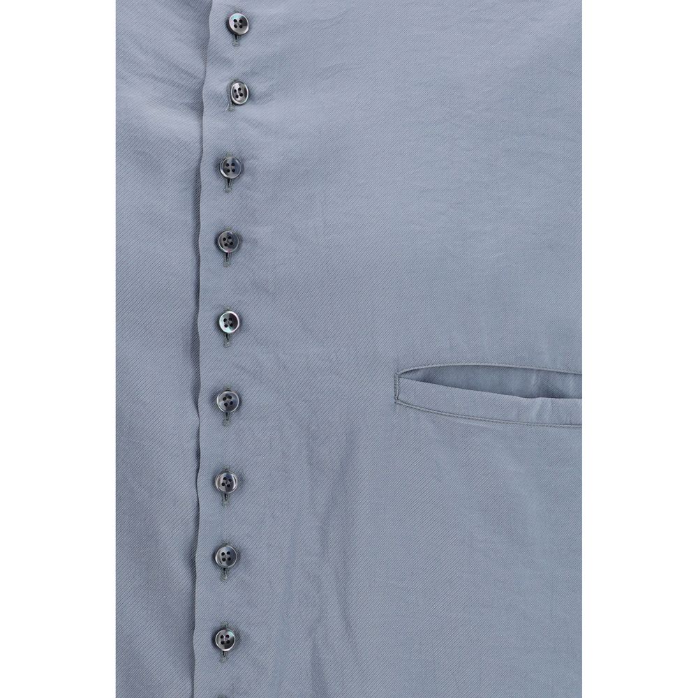 Giorgio Armani Gray Silk Shirt | Regal Royce