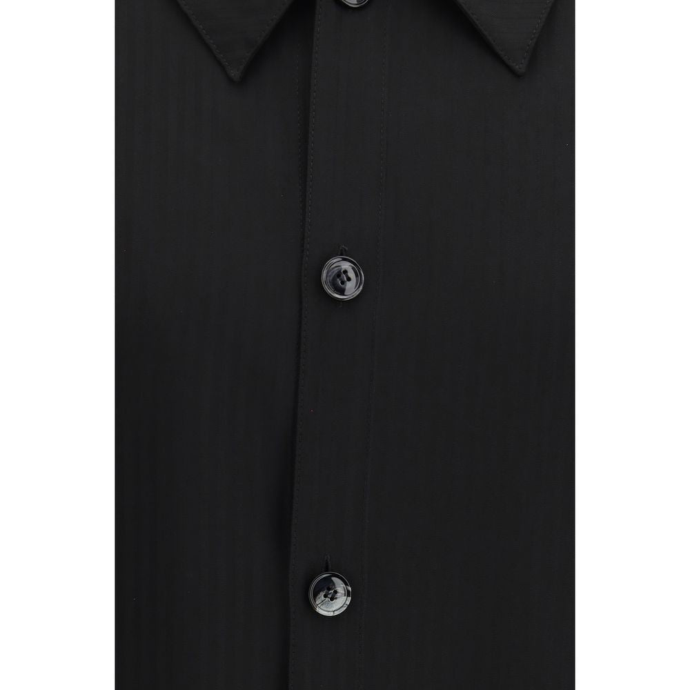 Giorgio Armani Black Viscose Dress Shirt | Regal Royce