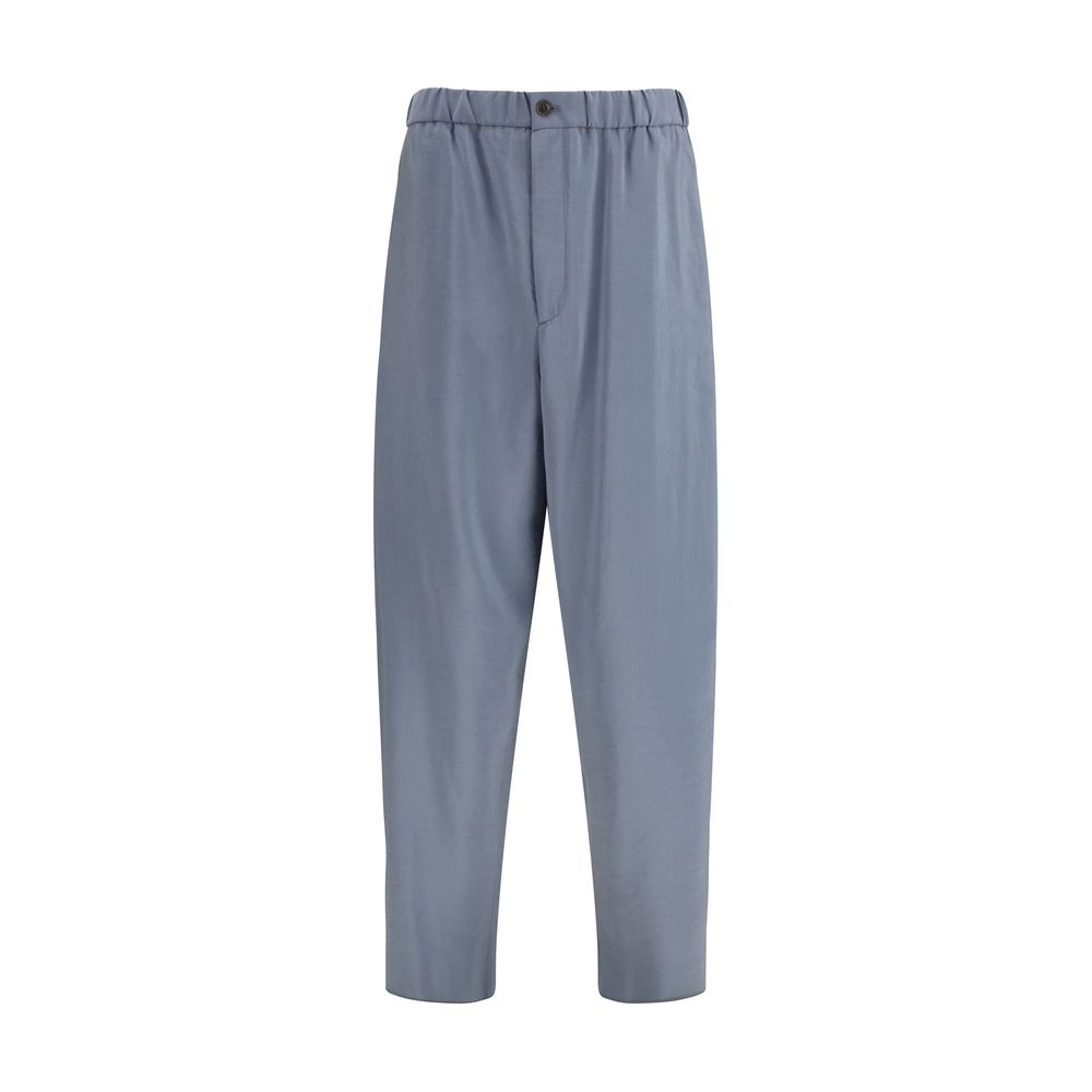 Giorgio Armani Gray Silk Casual Pants | Regal Royce