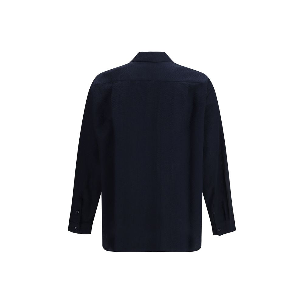 Giorgio Armani Blue Cotton Shirt | Regal Royce