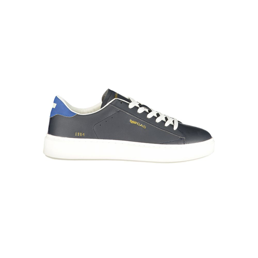 Gas Blue Polyurethane Men Sneaker | Regal Royce