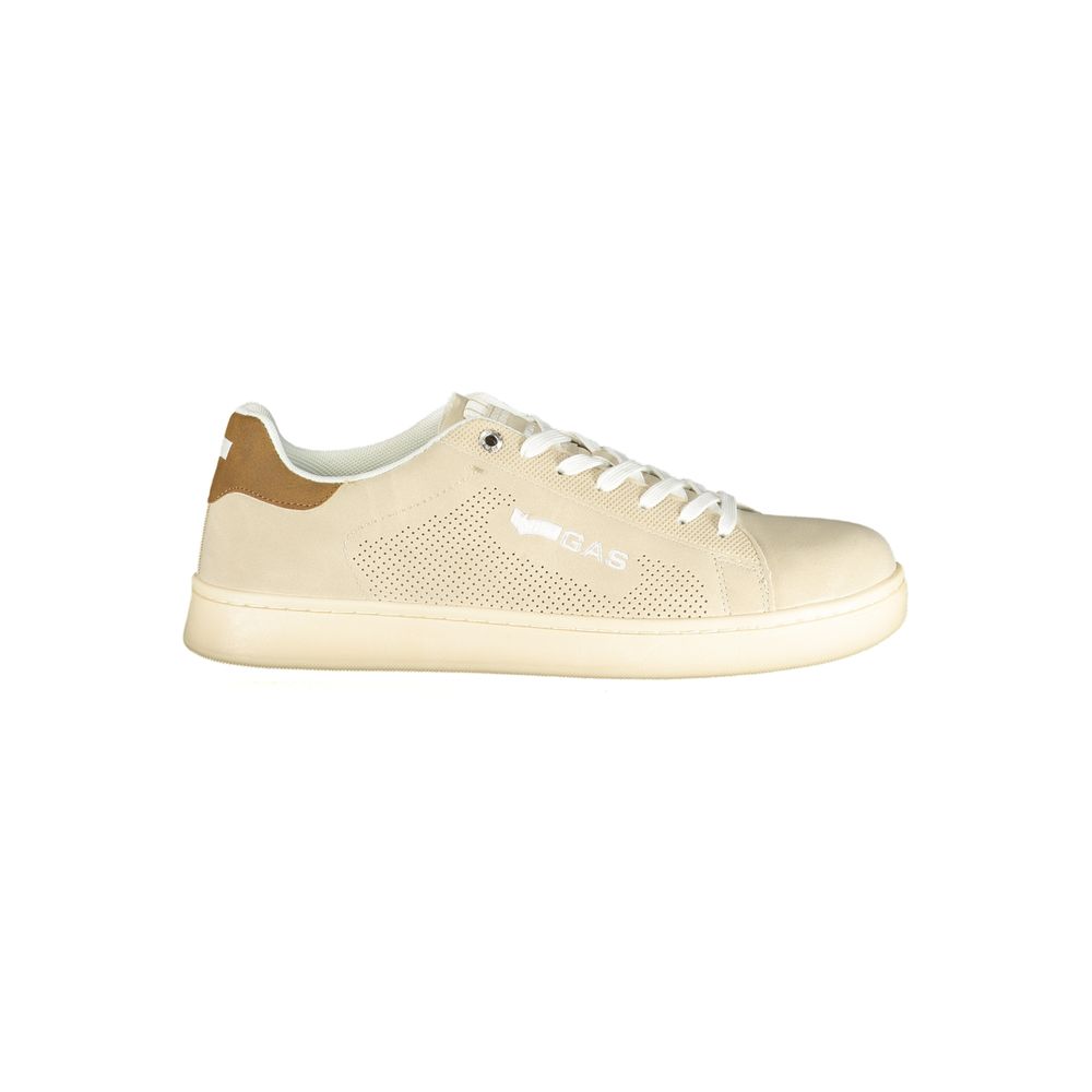 Gas Beige Polyurethane Men Sneaker | Regal Royce
