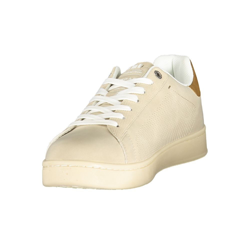 Gas Beige Polyurethane Men Sneaker | Regal Royce