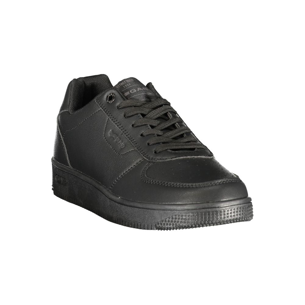 Gas Black Polyurethane Men's Sneaker | Regal Royce