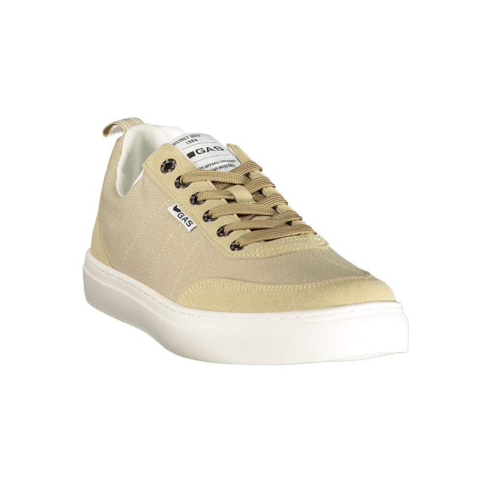 Gas Beige Polyurethane Men Sneaker | Regal Royce