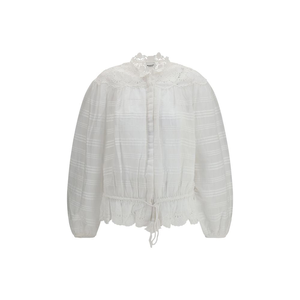 Marant Etoile White Polyester Blouse | Regal Royce