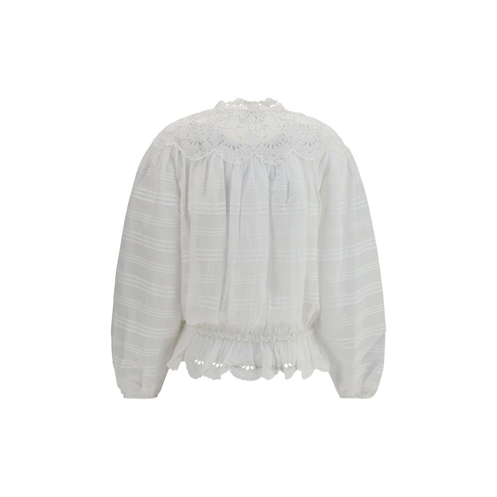 Marant Etoile White Polyester Blouse | Regal Royce