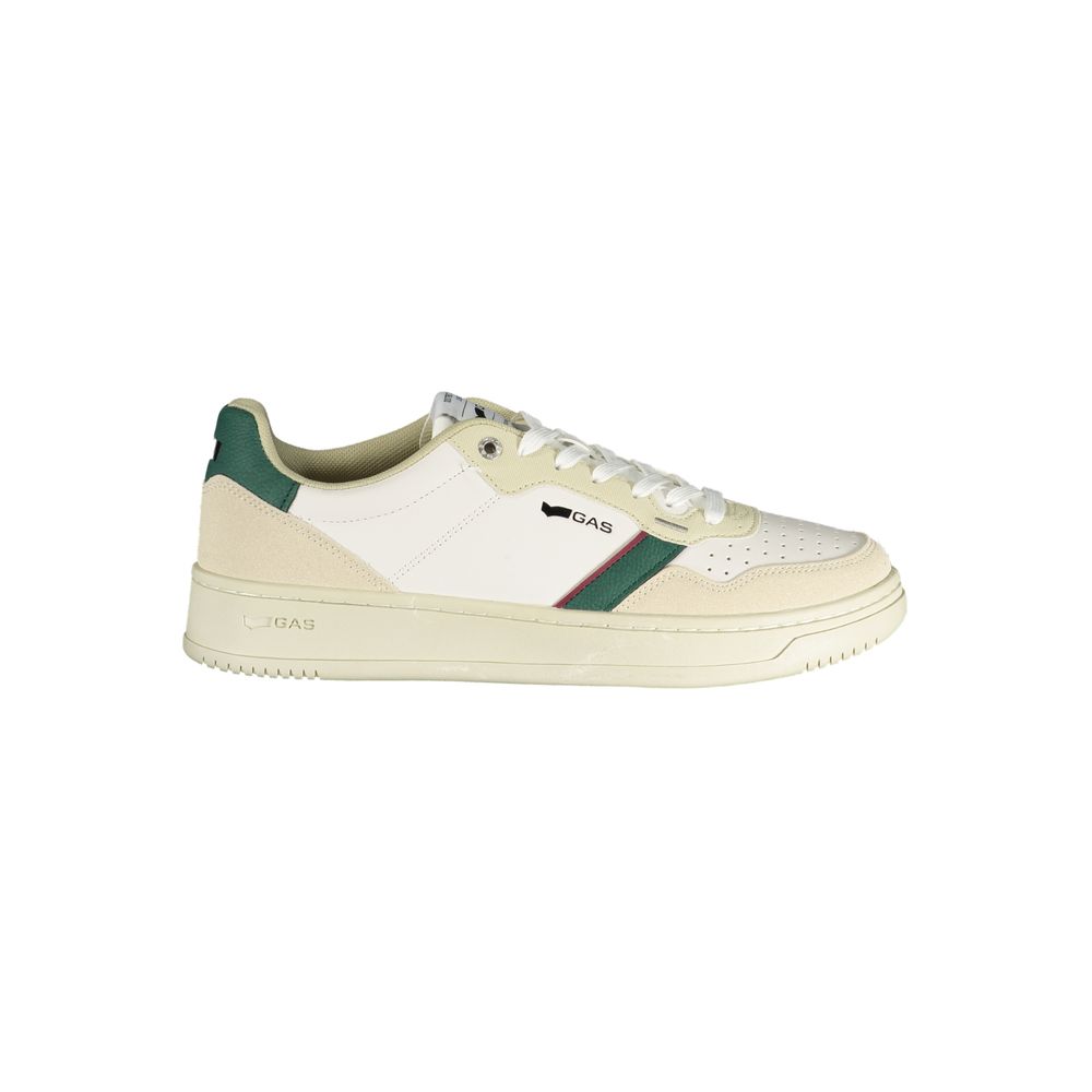 Gas White Polyurethane Men's Sneaker | Regal Royce