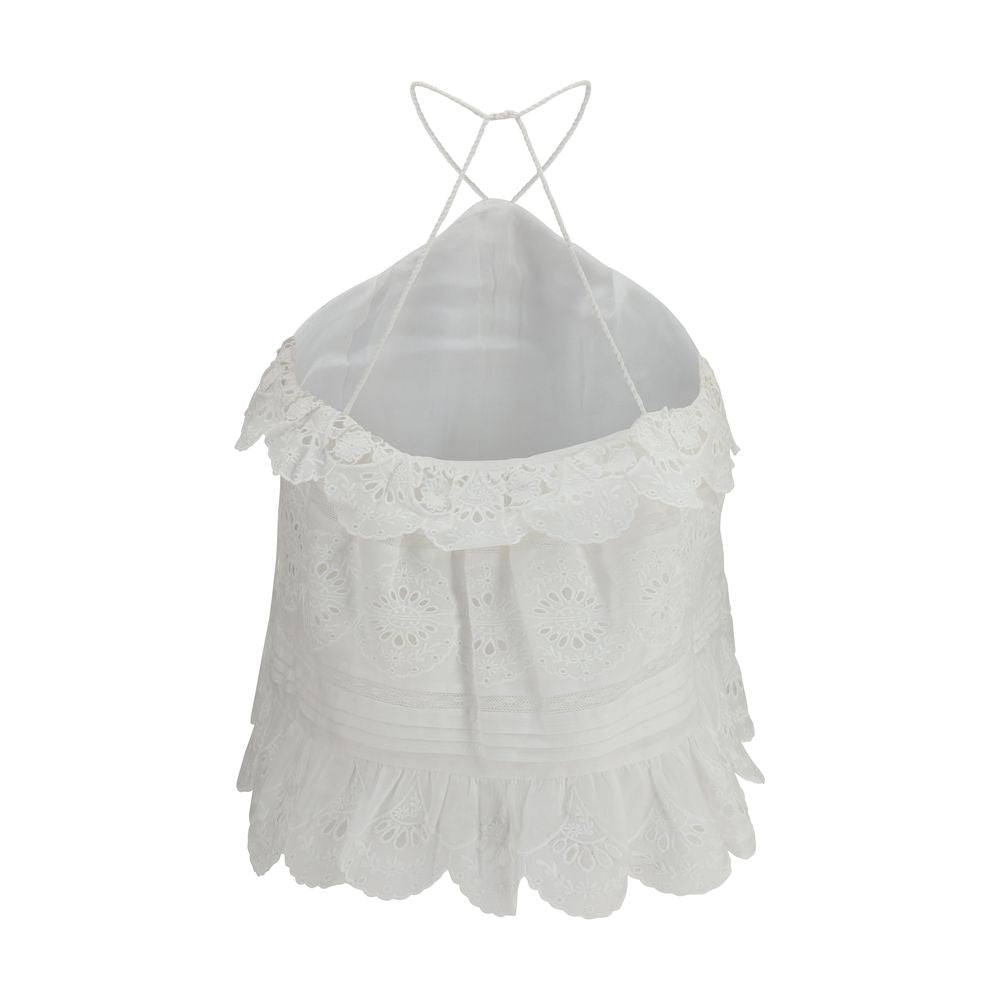 Marant Etoile White Polyester Blouse | Regal Royce