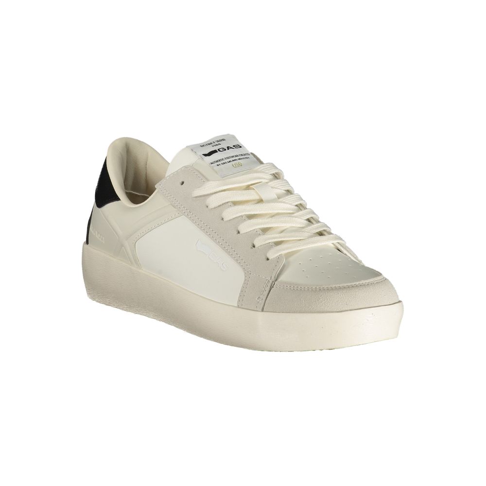 Gas White Polyurethane Men's Sneaker | Regal Royce