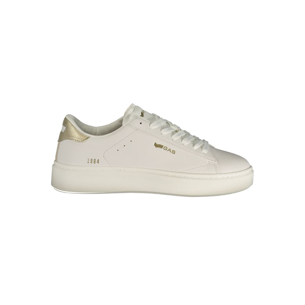 Gas White Polyurethane Women Sneaker | Regal Royce