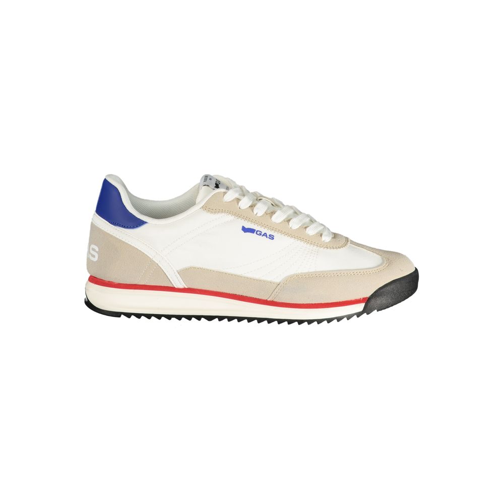 Gas White Polyurethane Men's Sneaker | Regal Royce