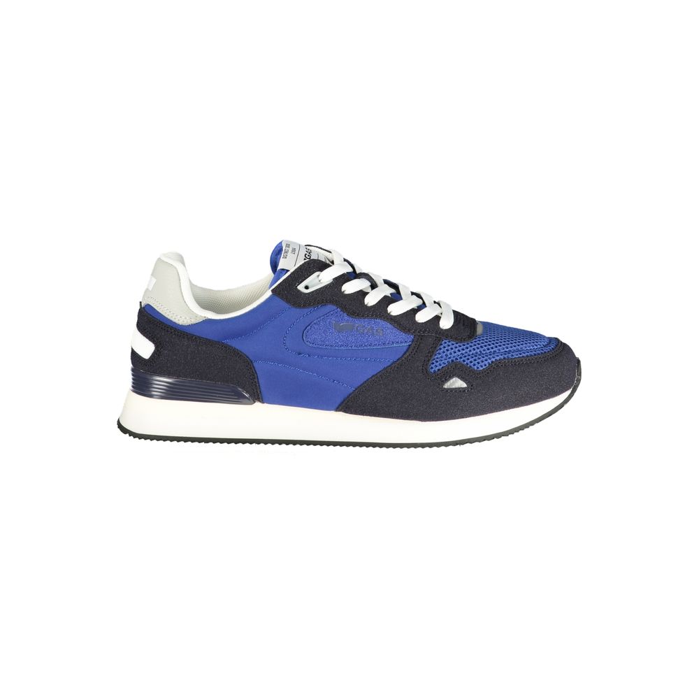Gas Blue Polyester Men Sneaker | Regal Royce