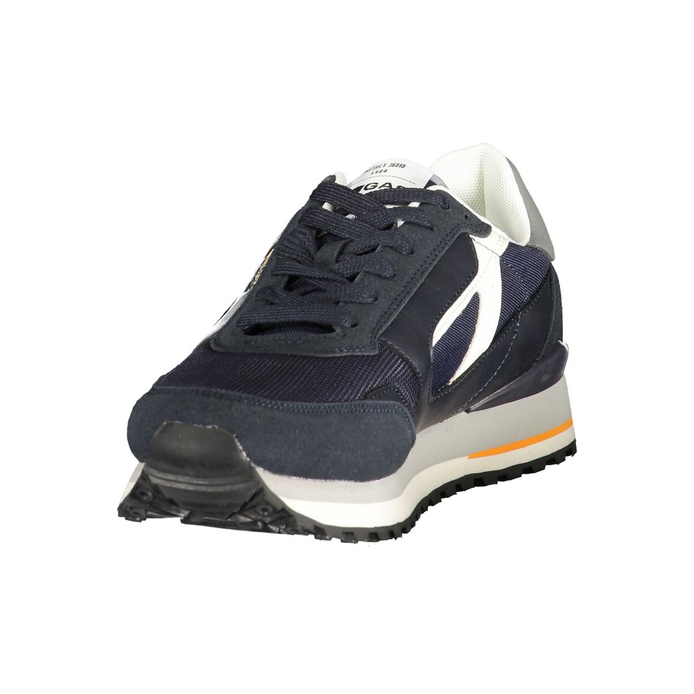 Gas Blue Polyurethane Men Sneaker | Regal Royce