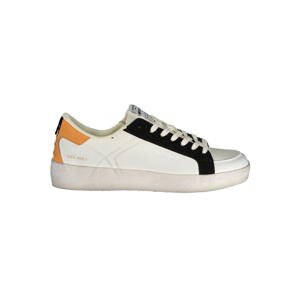 Gas White Polyurethane Men's Sneaker | Regal Royce
