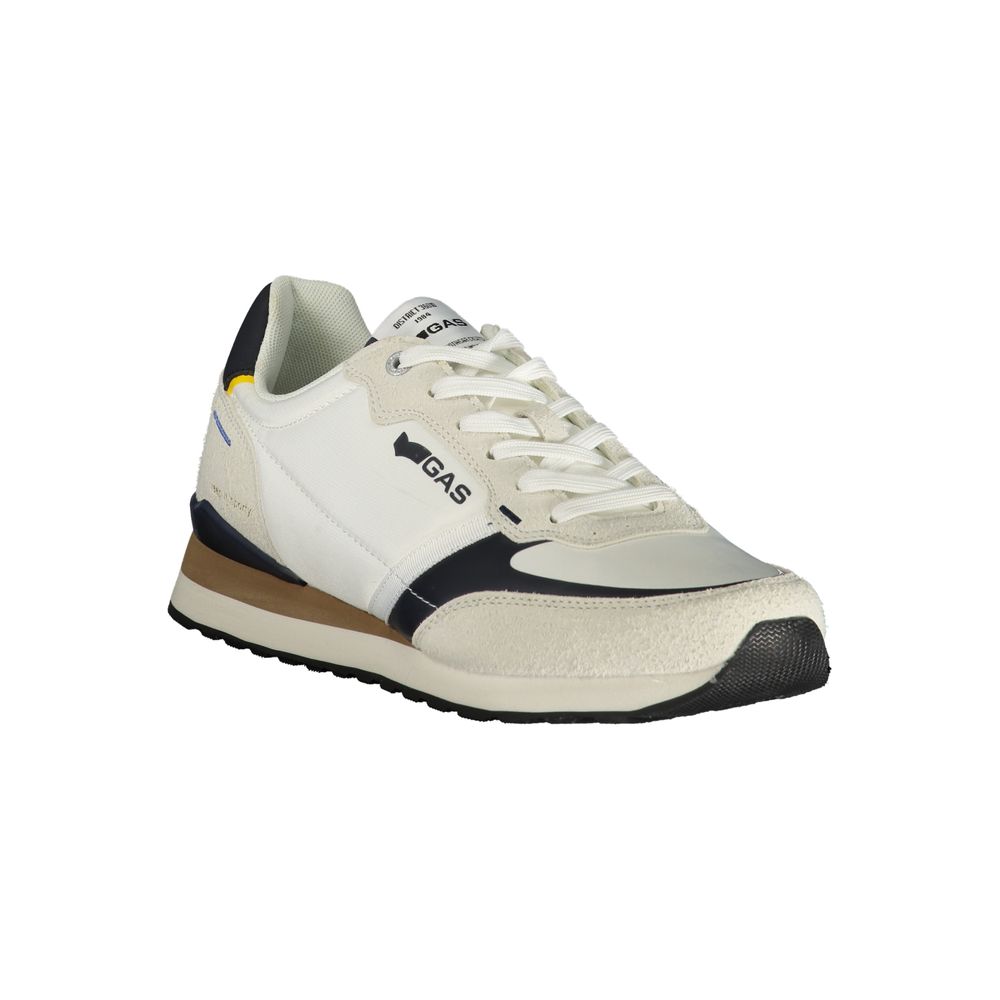 Gas White Polyurethane Men Sneaker | Regal Royce