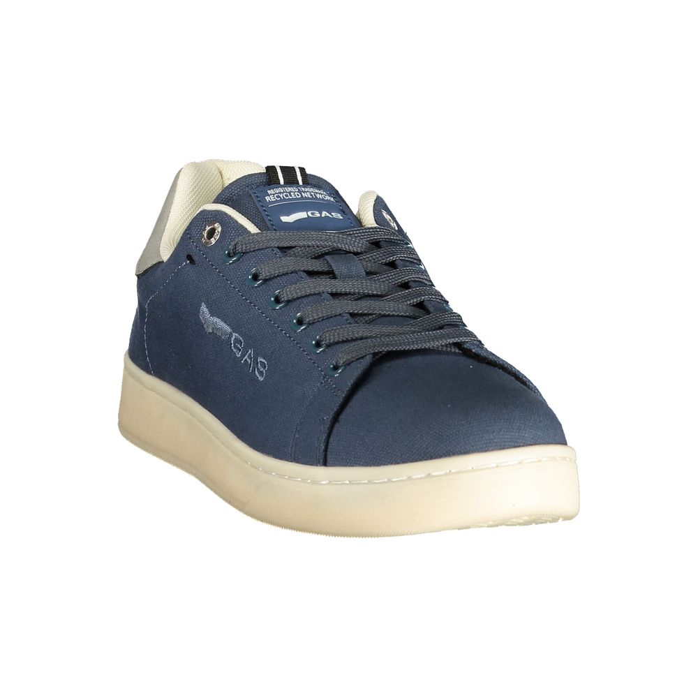 Gas Blue Polyester Men Sneaker | Regal Royce