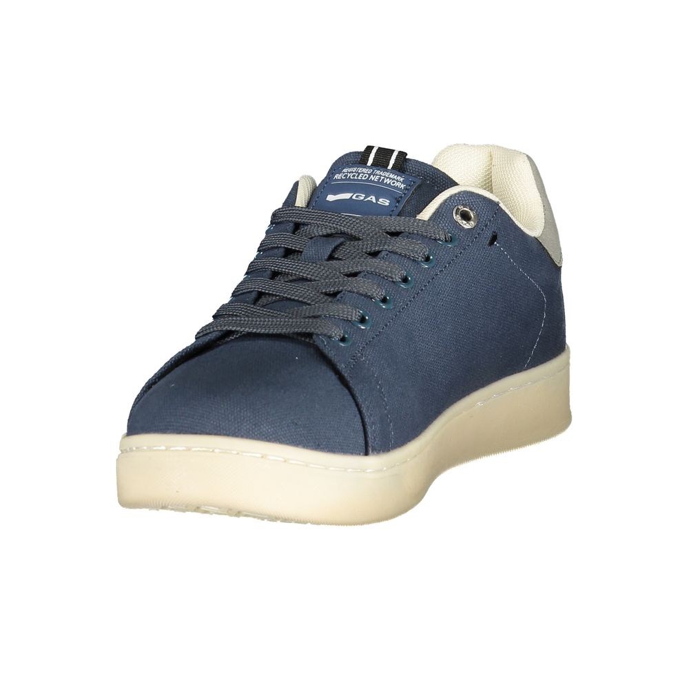 Gas Blue Polyester Men Sneaker | Regal Royce