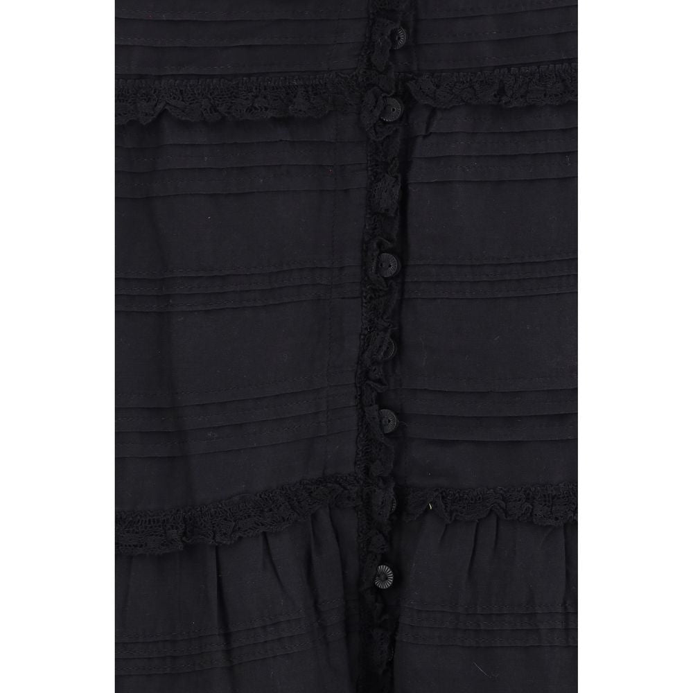 Marant Etoile Black Viscose Long Skirt | Regal Royce