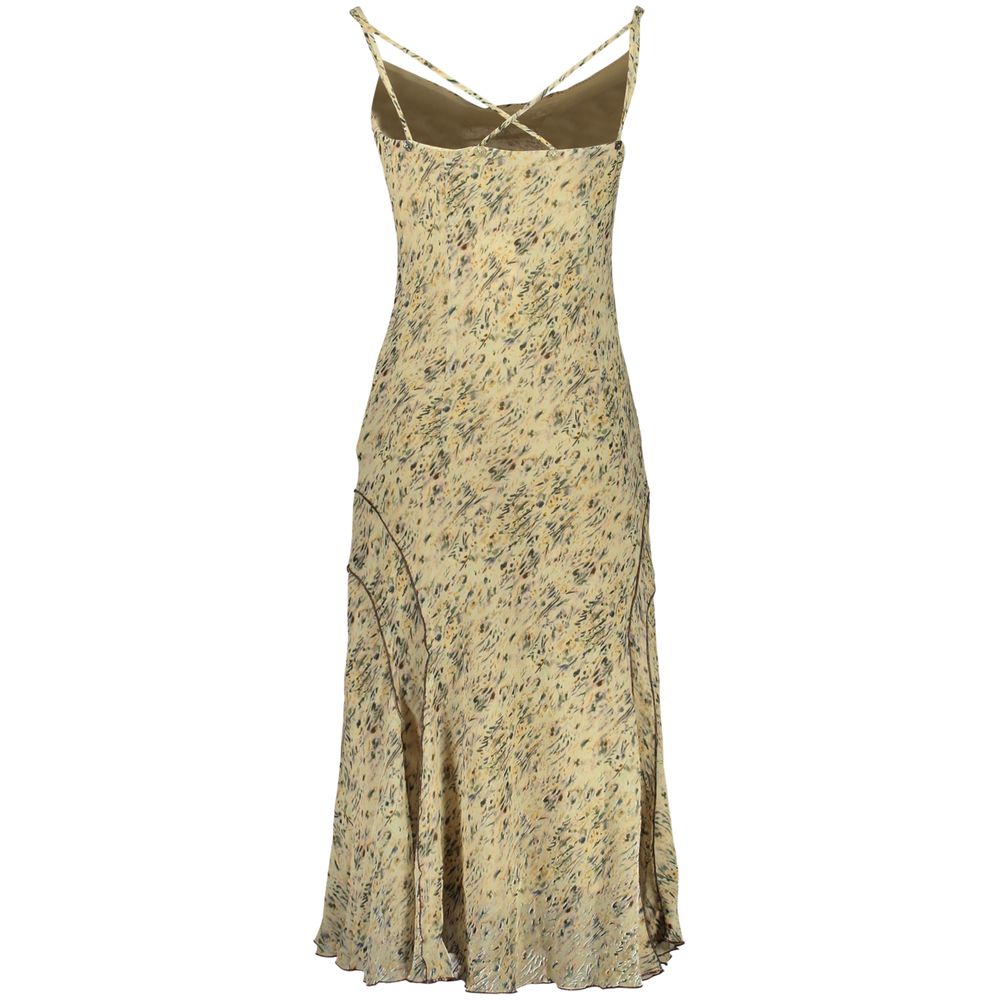 Desigual Beige Polyester Women Dress | Regal Royce