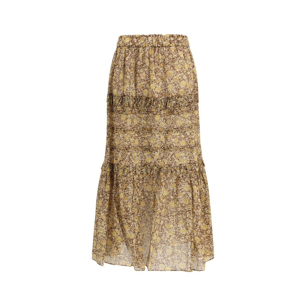 Marant Etoile Bicolor Cotton Long Skirt | Regal Royce