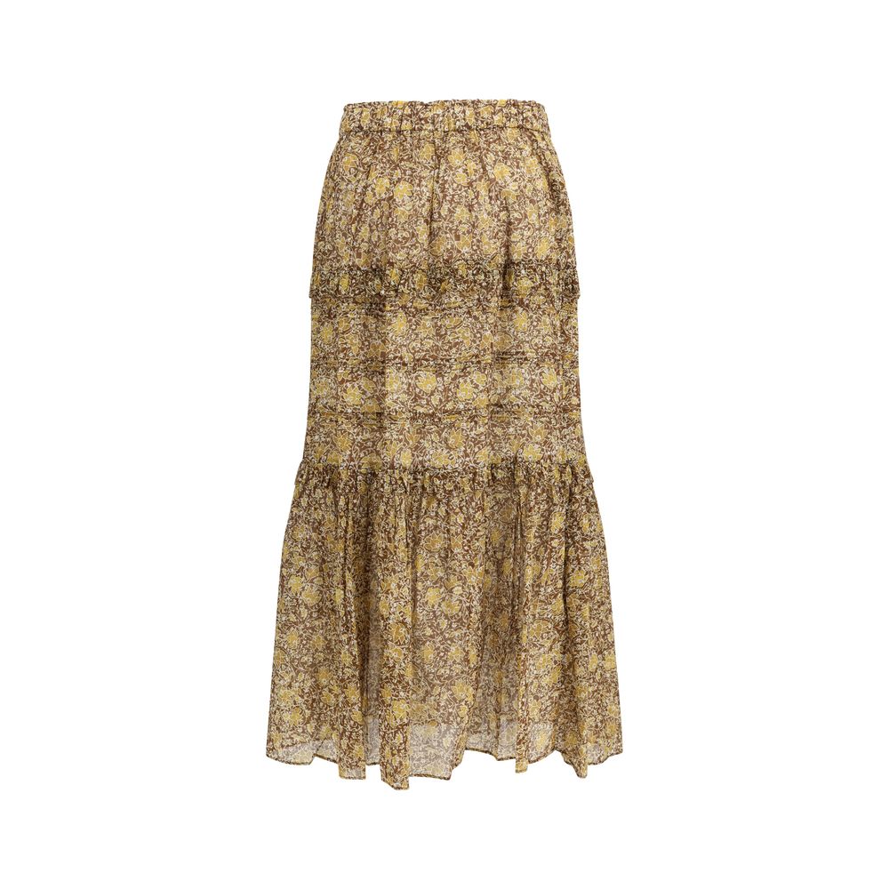 Marant Etoile Bicolor Cotton Long Skirt | Regal Royce