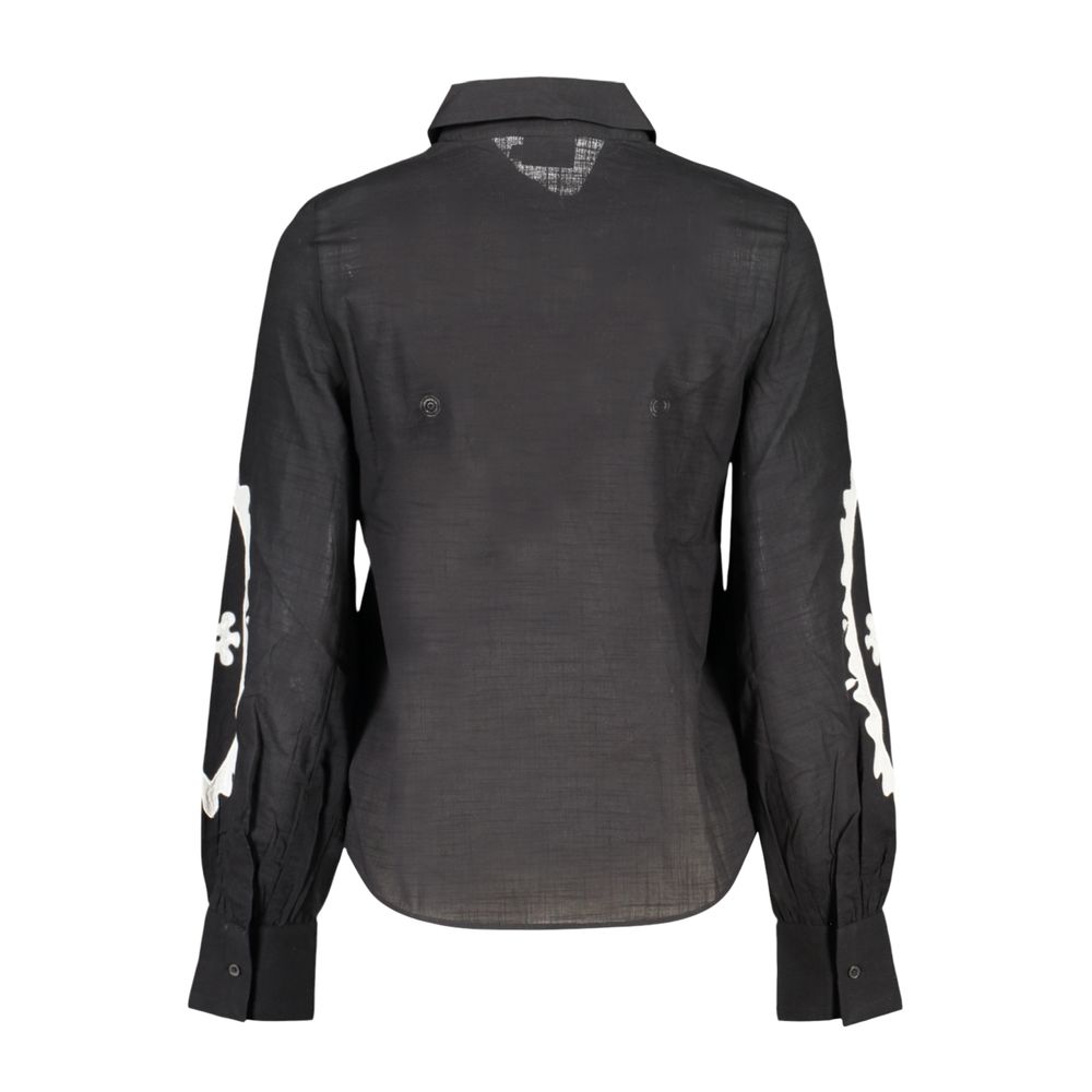 Desigual Nero Cotton Women Shirt | Regal Royce