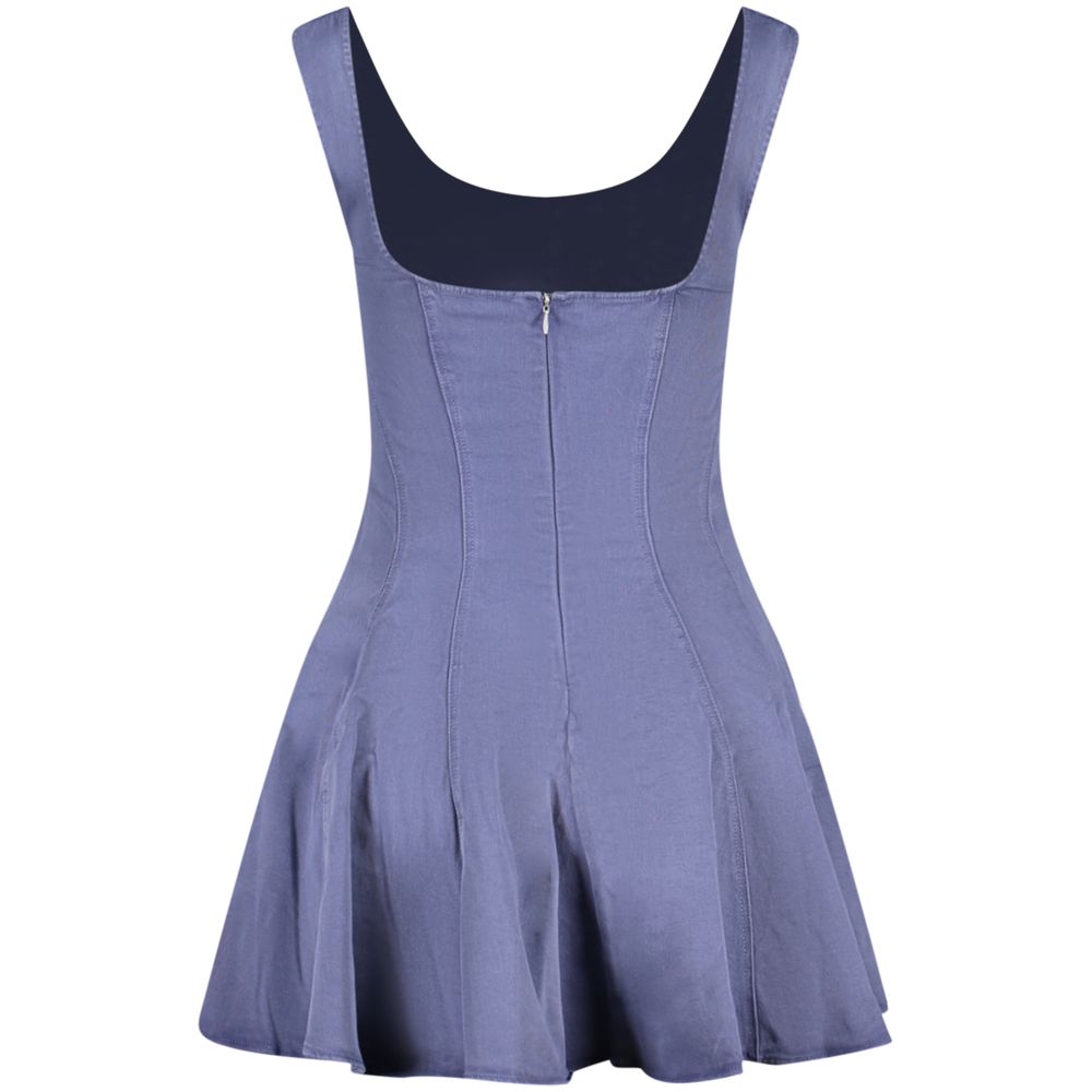 Desigual Blue Cotton Women Dress | Regal Royce