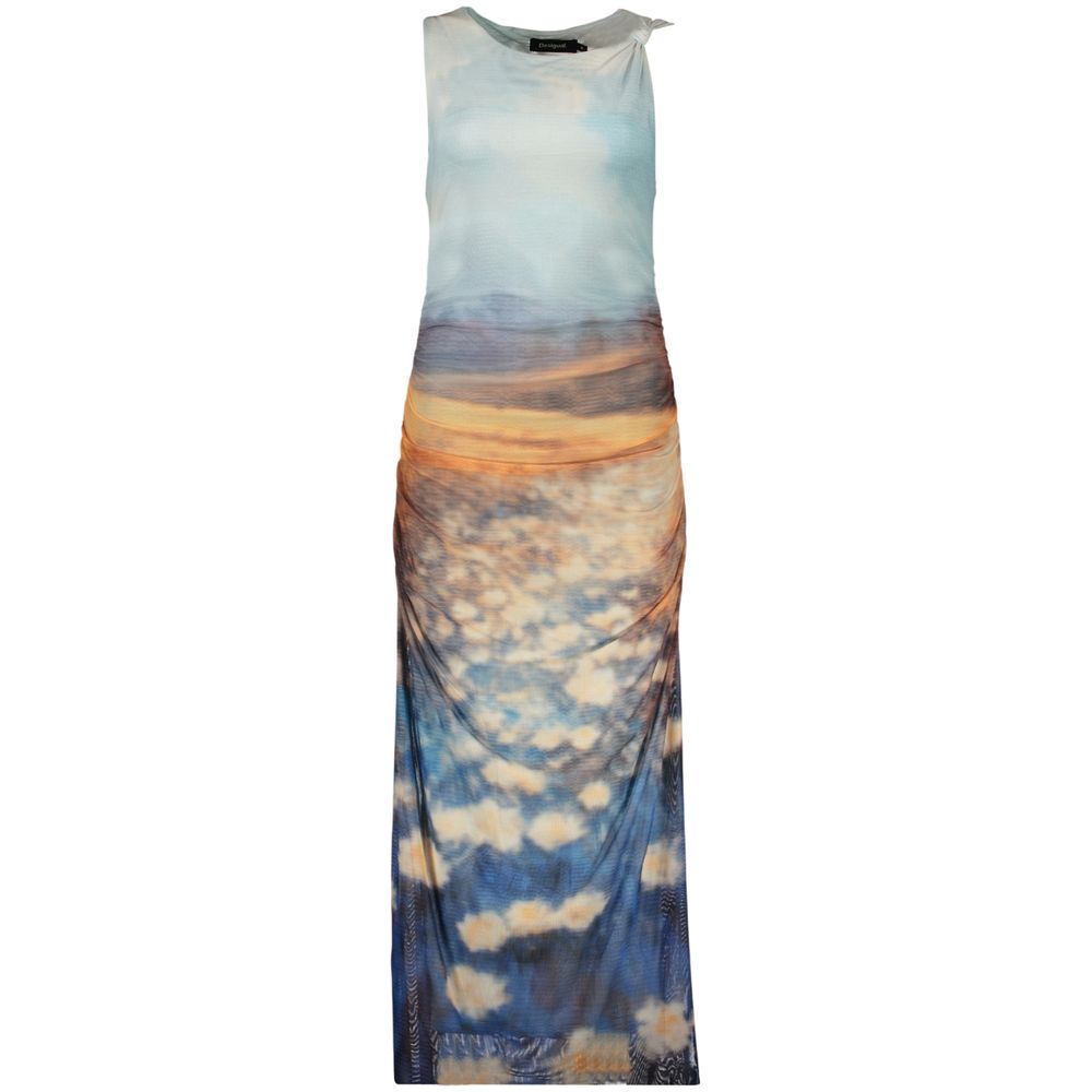 Desigual Azzurro Polyester Women Dress | Regal Royce