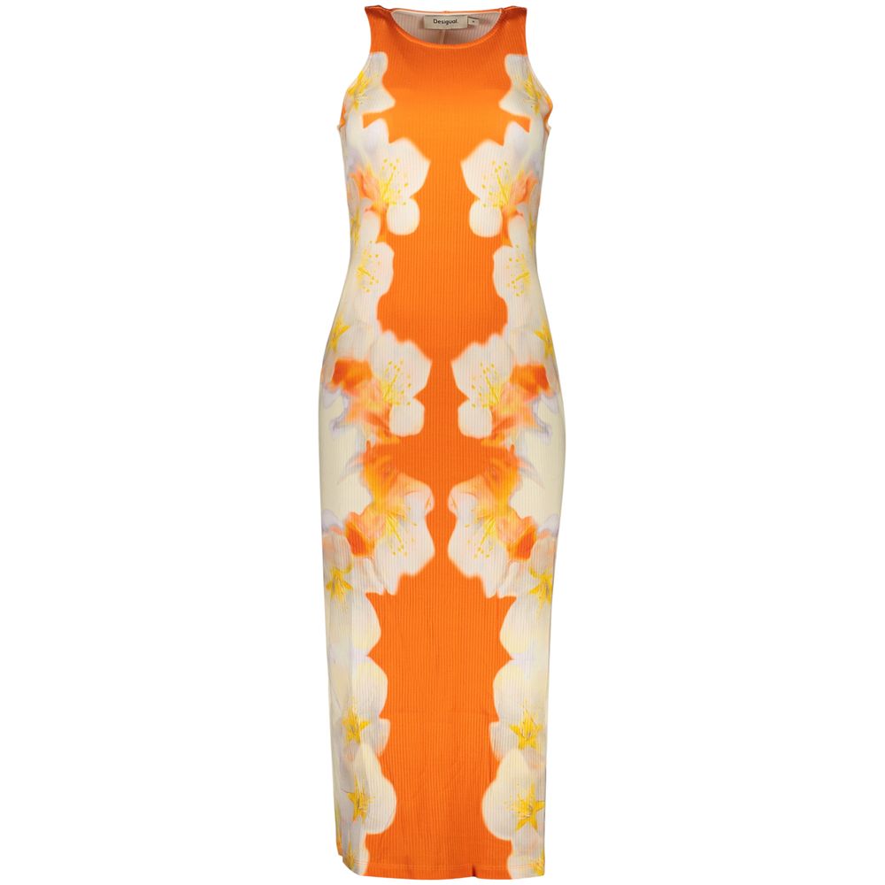 Desigual Arancione Viscosa Women Dress | Regal Royce