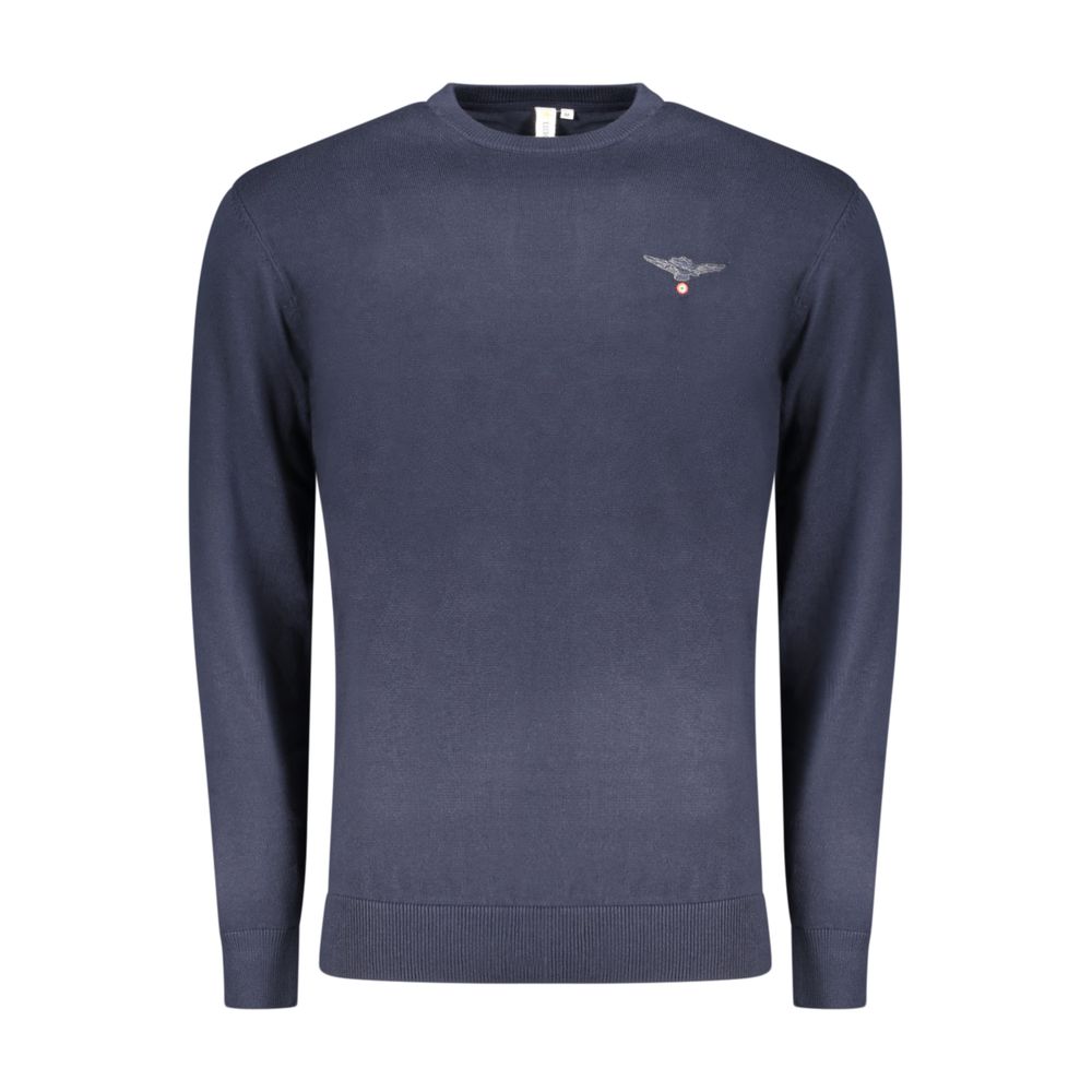 Accademia Militare Blu Cotton Men's Sweater | Regal Royce
