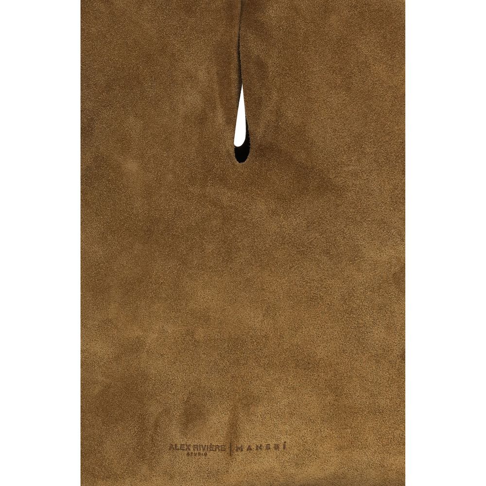 Manebi Brown Calf Leather Bos Taurus Shoulder Bag | Regal Royce